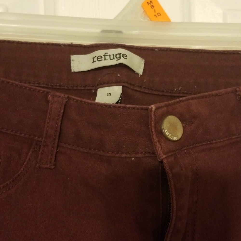 Burgundy Refuge Skinny Jeans - Picture 4 of 4